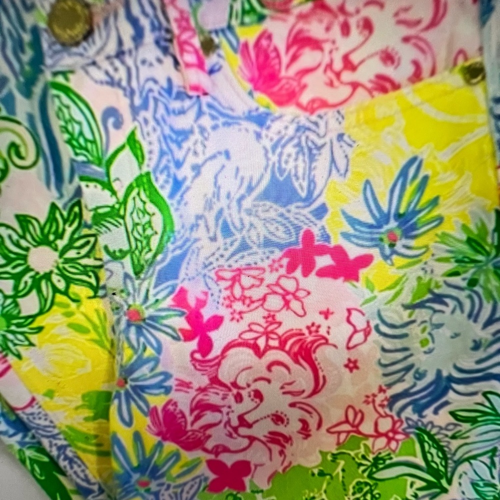 Lilly Pulitzer South Ocean Skinny Jeans Pants Cheek To Cheek Womens Size 8 - Picture 3 of 4